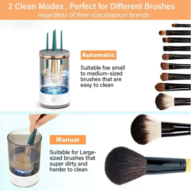 Make-up Pinsel Reiniger Automatischer Rotierender Make-up Pinsel Reiniger USB Tragbarer Elektrischer Kosmetikpinsel Rotationswaschmaschine