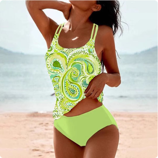 Women's Retro High Waist Bikini Set Strap 2-Piece Swimsuit – | AdriaPulse