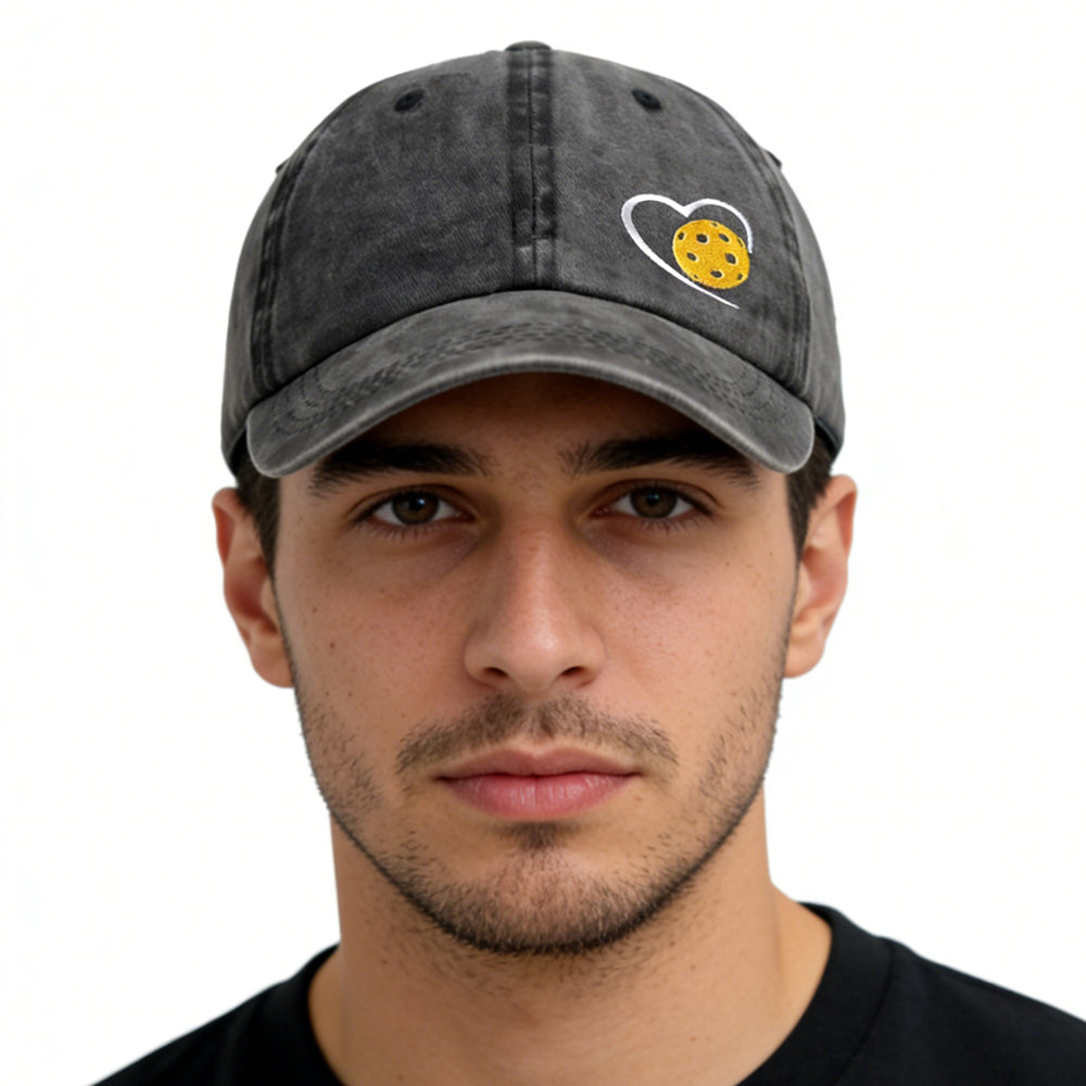 Pickleball embroidered baseball cap for men and women, adjustable breathable cotton unisex sports hat – AdriaPulse"