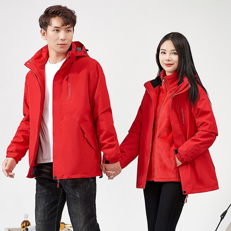 3-in-1 Waterproof Windproof Jacket | Warm Outdoor Coat – Unisex