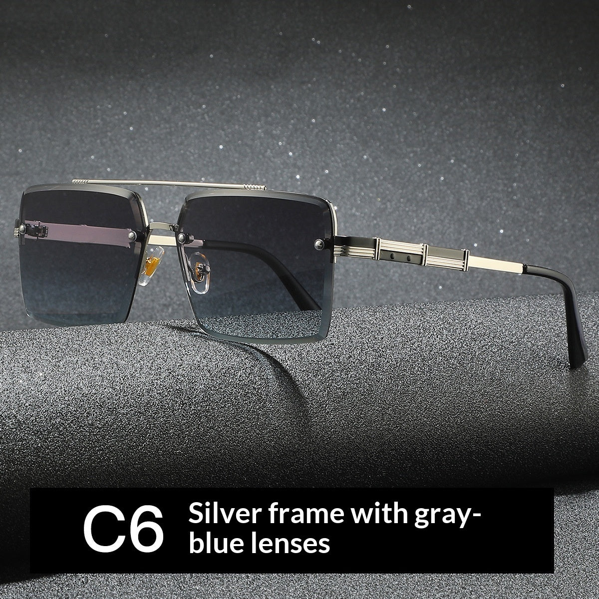 Men's Square Metal Sunglasses | UV400 Vintage Driving – 6 Styles