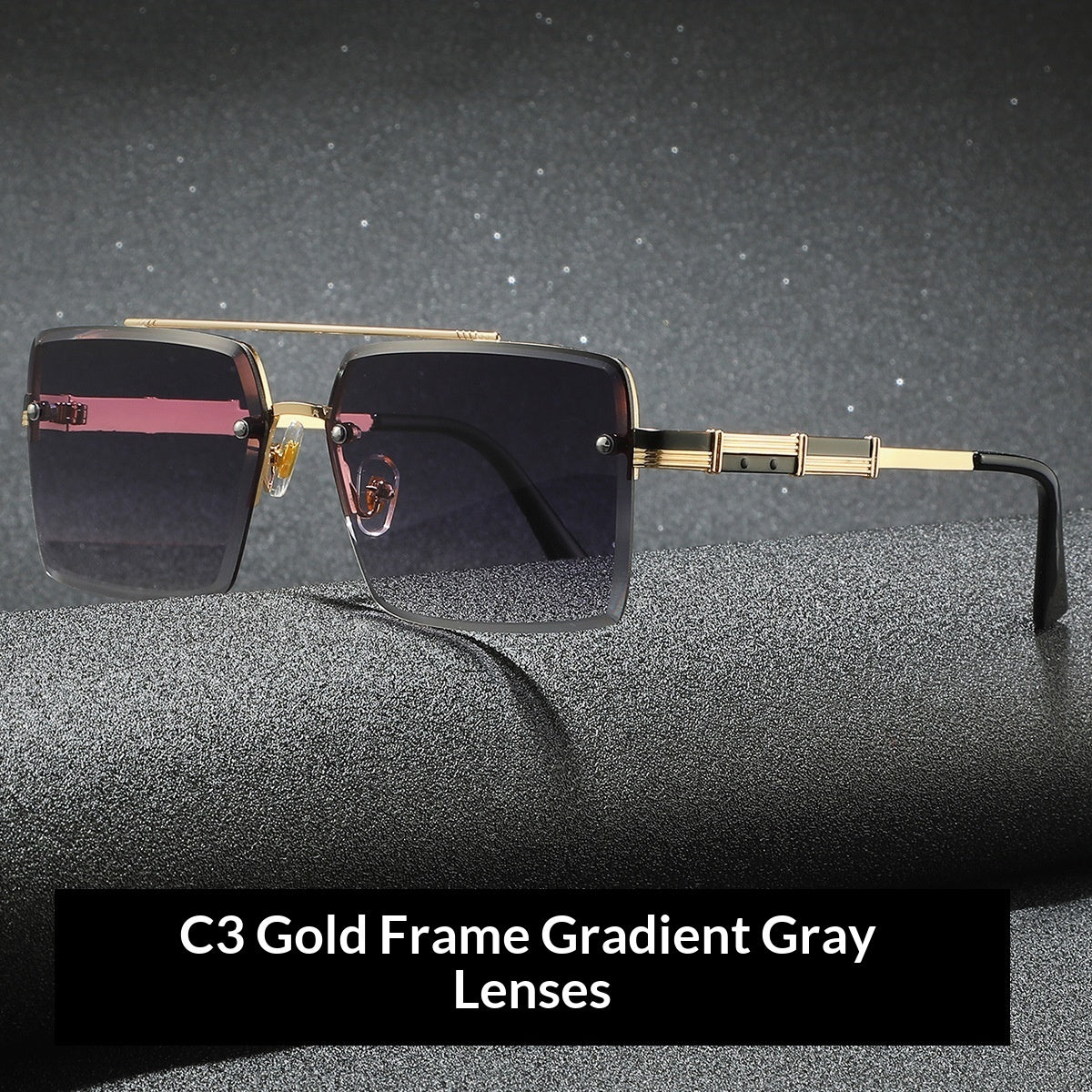 Men's Square Metal Sunglasses | UV400 Vintage Driving – 6 Styles