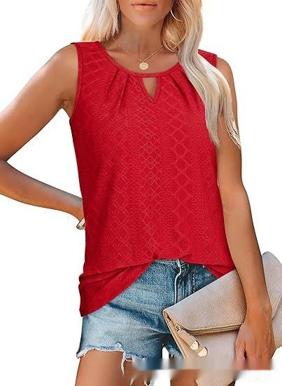 Damen lockeres, ärmelloses Casual-Top