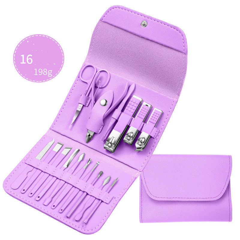 Professional Stainless Steel Nail Care Tool Set – 7 to 20 Piece Manicure Kit
