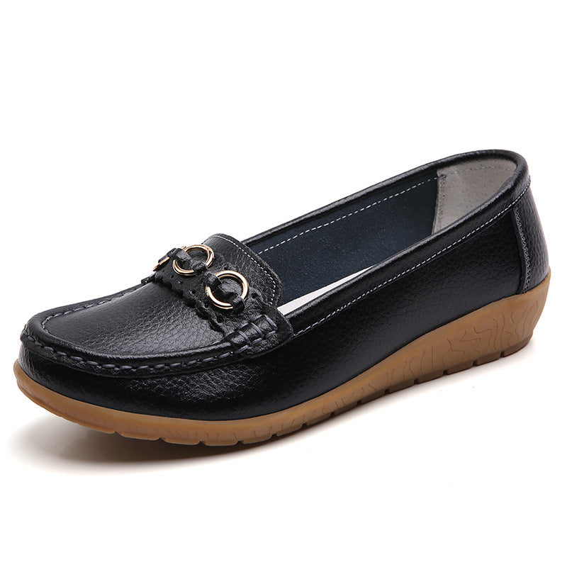 Maternity Wedge Shoes – Plus Size Slip-On Driving Shoes for Pregnancy, Spring & Autumn