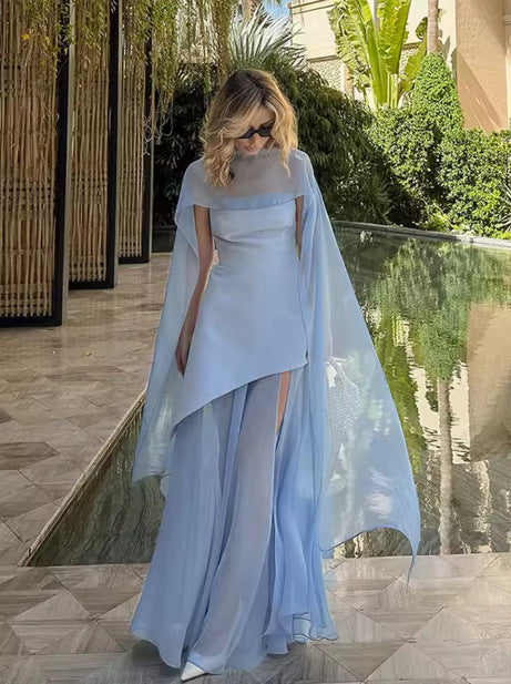 Women's Strapless Chiffon A-Line Dress AdriaPulse