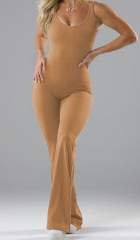 Women's Backless Yoga Jumpsuit – Slim Fit Hip Lift Activewear