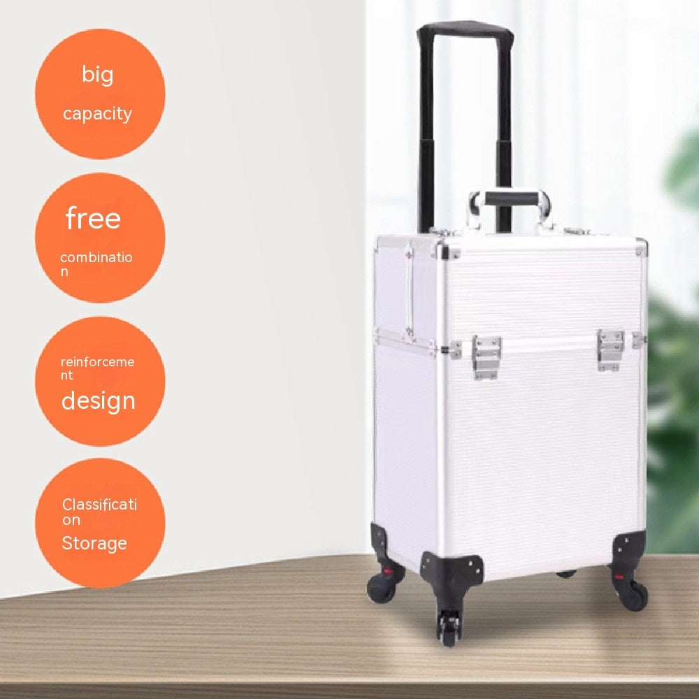 Professional Makeup Artist Trolley Case – Large Capacity Storage Toolbox