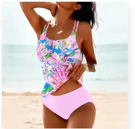 Women's Retro High Waist Bikini Set Strap 2-Piece Swimsuit – | AdriaPulse