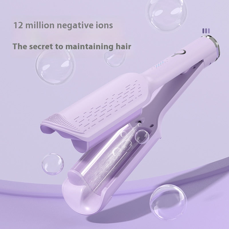32mm V-Type Large Wave Hair Curler Pink – AdriaPulse