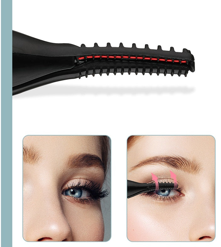 360 Rotating USB Heated Eyelash Curler Black – AdriaPulse