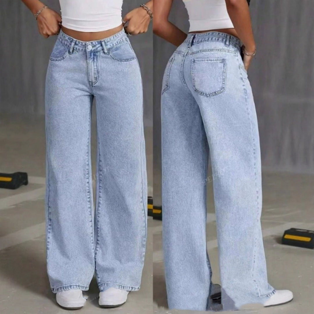 Women's High Waist Straight Leg Jeans – Sweet & Spicy Style