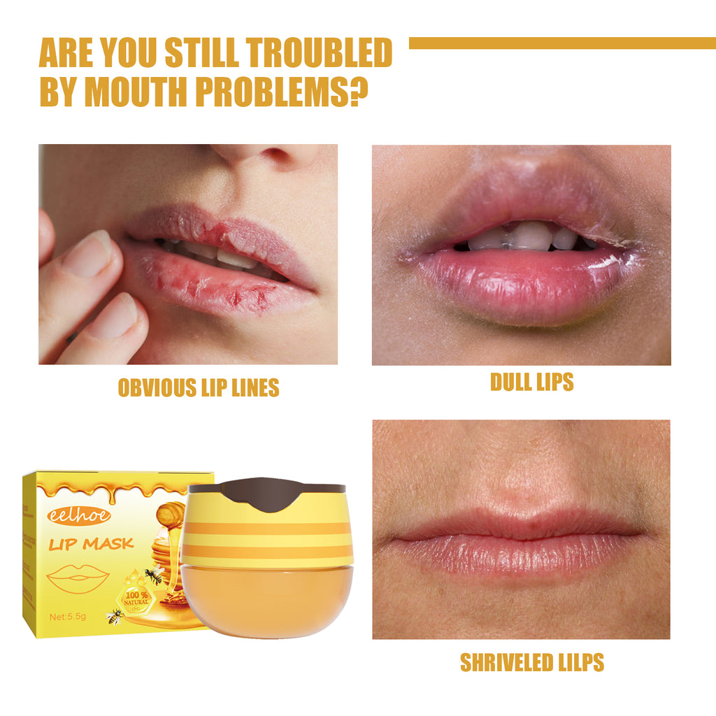EELHOE Honey Lip Mask – Moisturizing & Exfoliating Lip Care