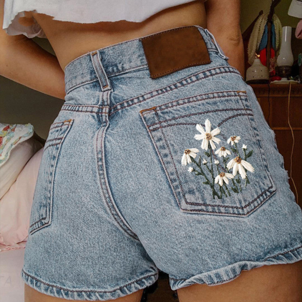 Women's High Waist Fashion Denim Shorts – Stylish Blue Jean Shorts S–2XL