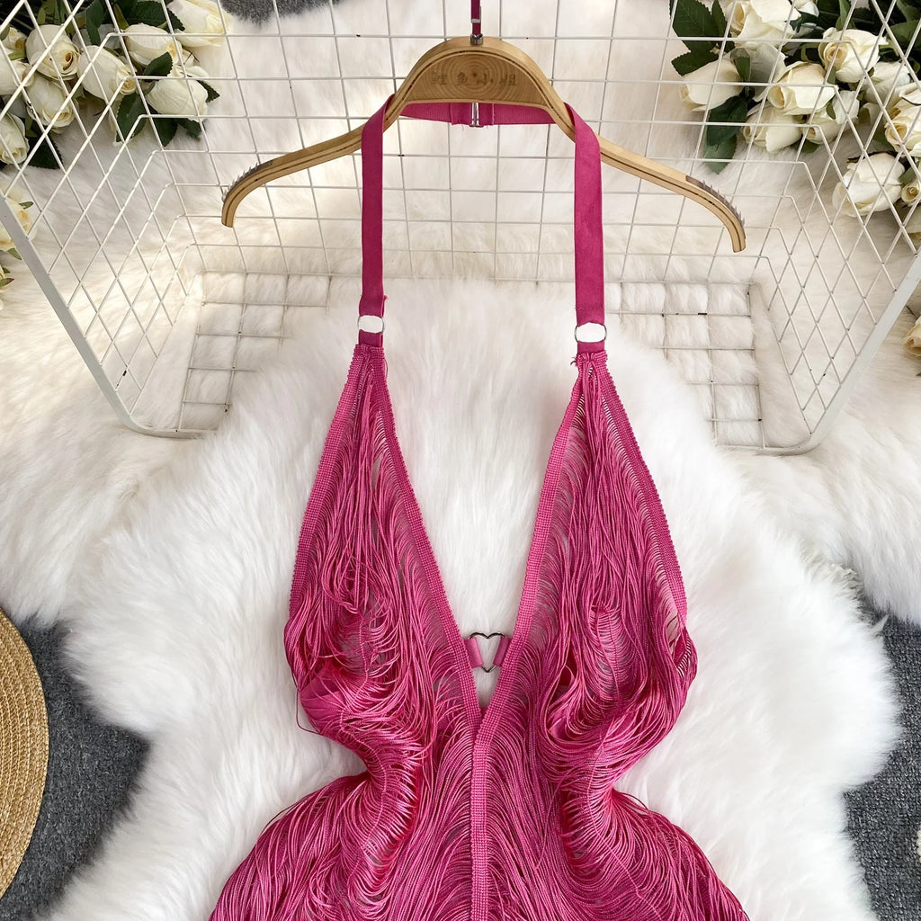 Nightclubs Colorful Vest Sexy Bikini Body Bra Bead Strap Beach Dance Wear Vest Body Jewelry for Women