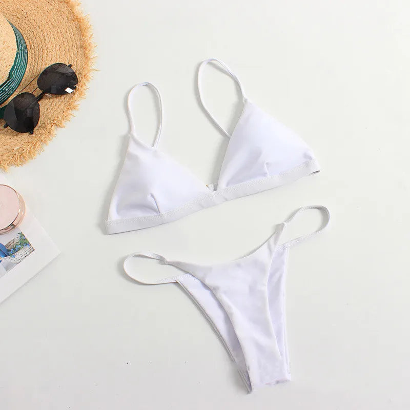 Maillot de Bain Femme 2 Pièces Ensemble Natation Plage Sexy Micro Bikini Vêtements d'Été Maillots de Bain Tendances Femme Maillot de Bain Ropa De Mujer