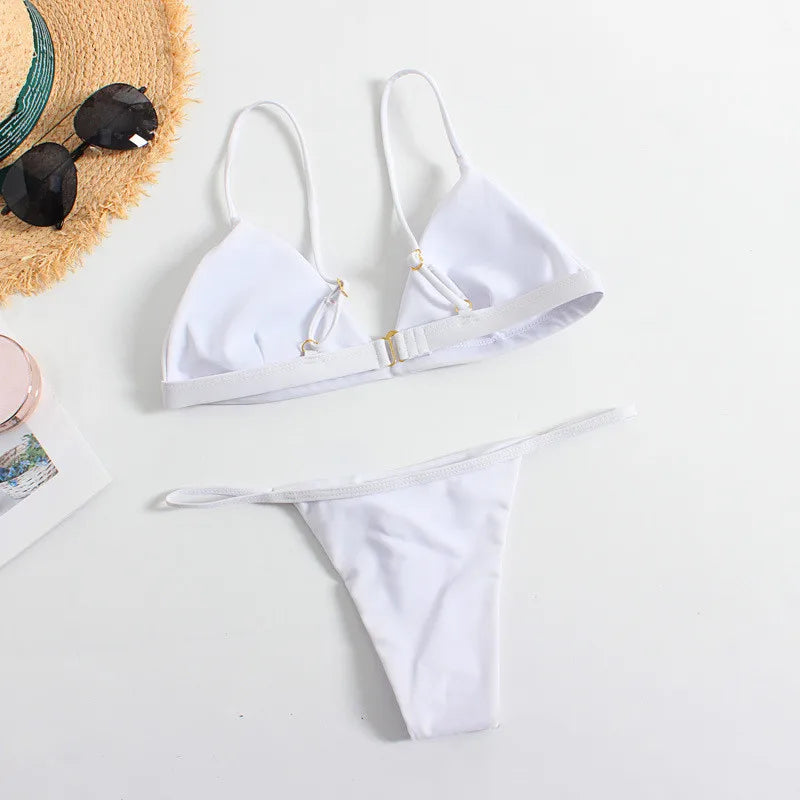 Maillot de Bain Femme 2 Pièces Ensemble Natation Plage Sexy Micro Bikini Vêtements d'Été Maillots de Bain Tendances Femme Maillot de Bain Ropa De Mujer