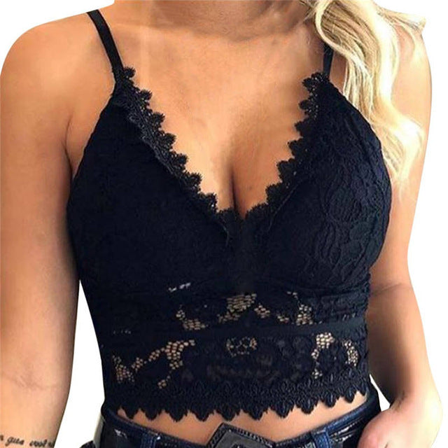 Women's Lace Bralette Lingerie Slip Dress – Black S | AdriaPulse