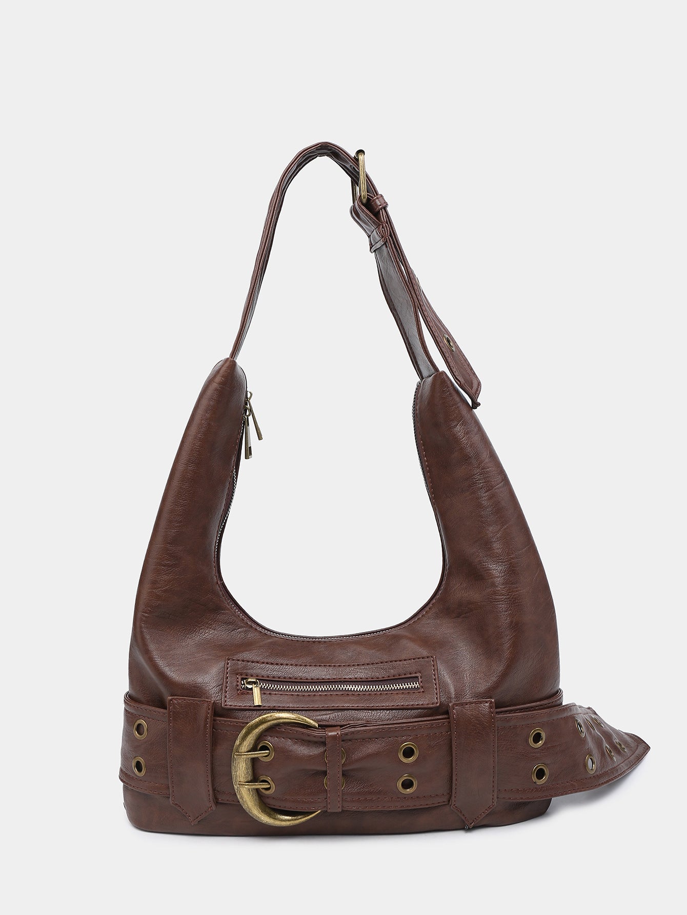 Ladies' Old Wash Leather Crossbody Bag – Antique Bronze | AdriaPulse