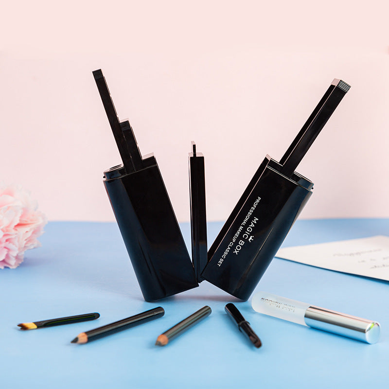 Komplettes Beauty Make-up Kit – Lidschatten, Lippenstift & Rouge Set