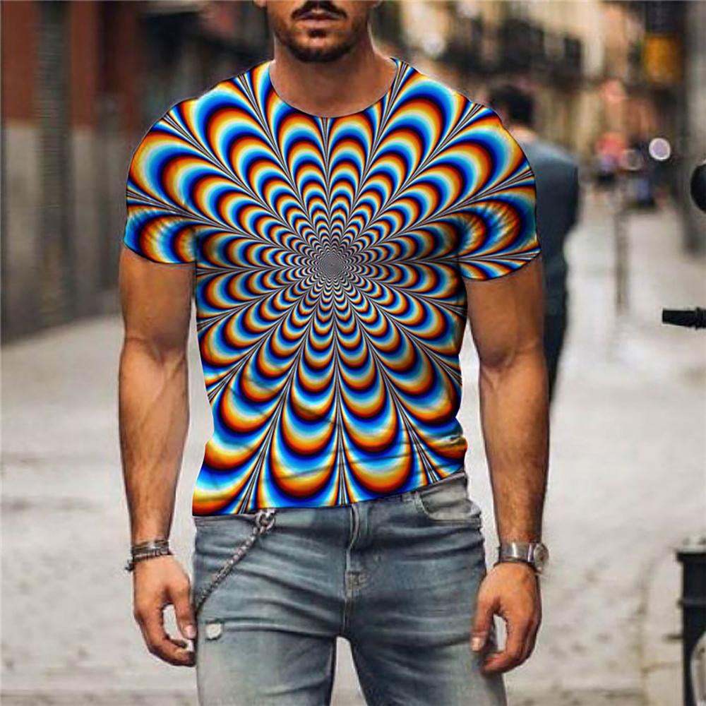 Compass Print T-Shirt | Retro Harajuku Streetwear Tee – Men