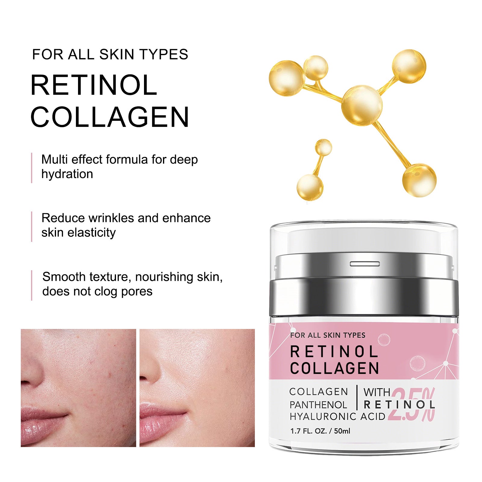 Collagen Face Moisturizing Cream 50ml – AdriaPulse"