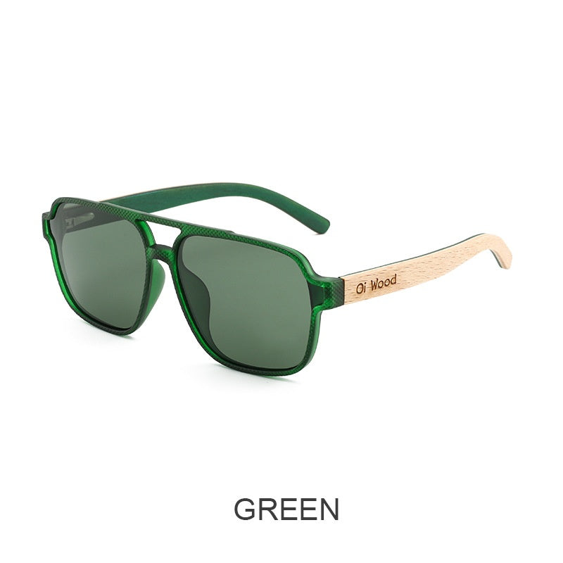 Polarized Wooden Sunglasses | UV400 Vintage Full Frame – 4 Colors