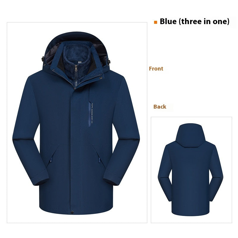 3-in-1 Waterproof Windproof Jacket | Warm Outdoor Coat – Unisex
