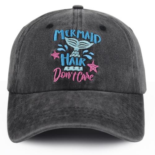 Mermaid Hair Baseball Cap for Women Black – AdriaPulse