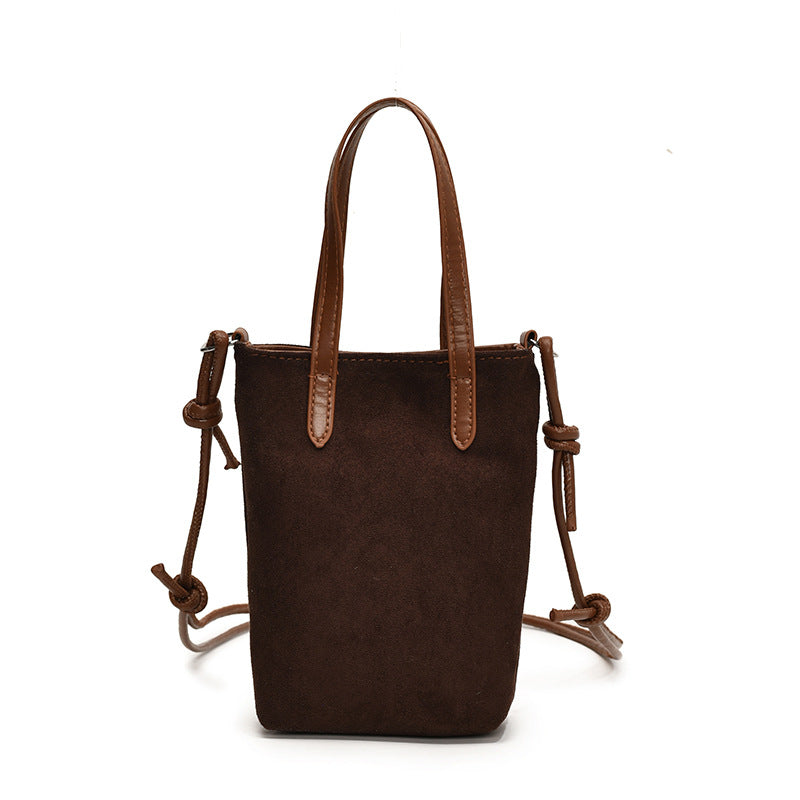 Retro Leopard Print Crossbody Bag | Suede Shoulder Phone Bag – Women's Autumn Winter Style