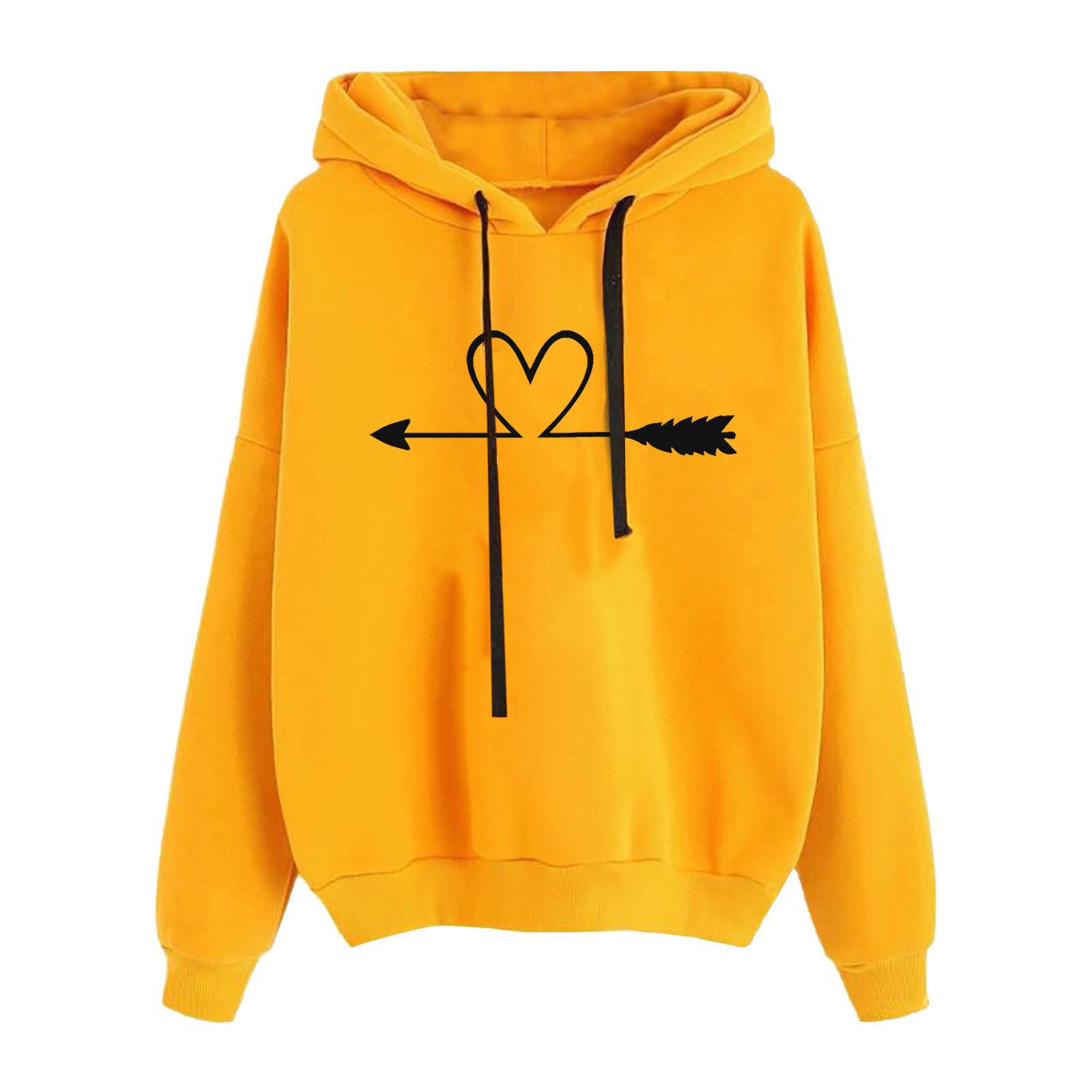 Sweat-shirt imprimé à manches longues | Haut décontracté ample – Collection automne-hiver femme