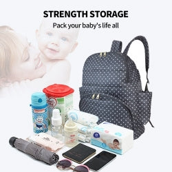 3-Piece Maternity Diaper Backpack Set – Multifunctional Mummy Baby Nappy Bag with Changing Pad
