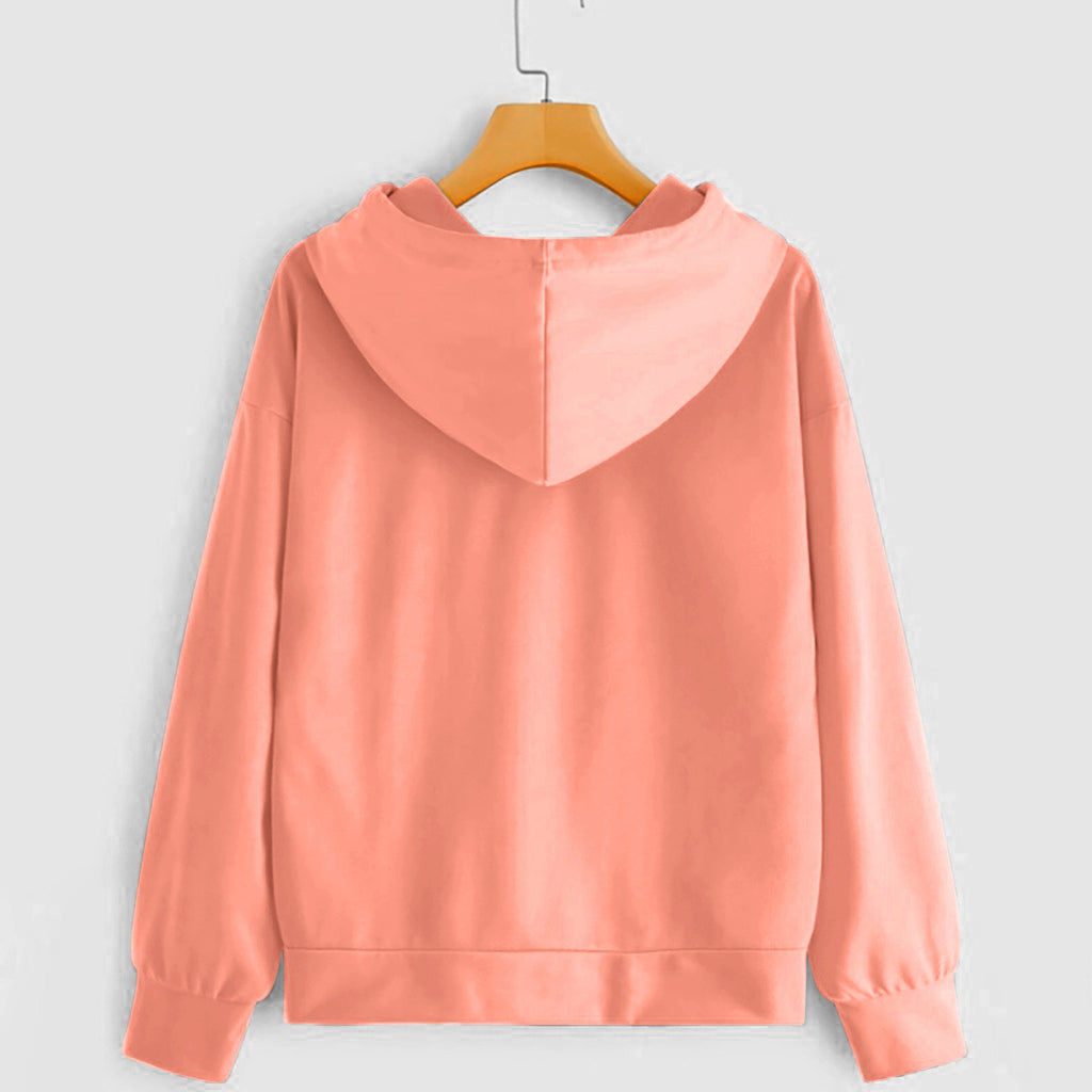 Sweat-shirt imprimé à manches longues | Haut décontracté ample – Collection automne-hiver femme