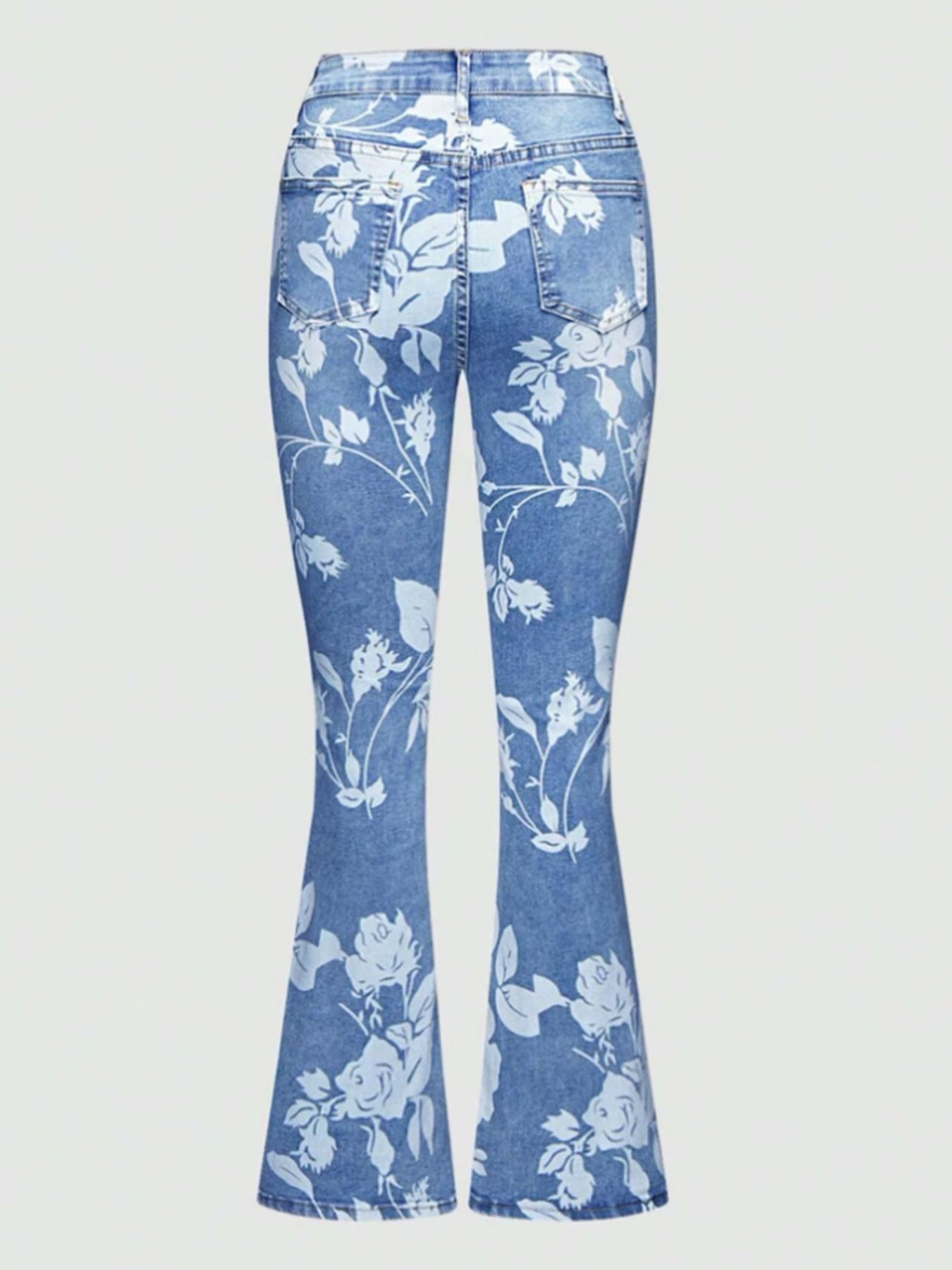Women's Printed Denim Pants – Warm Four Seasons Jeans