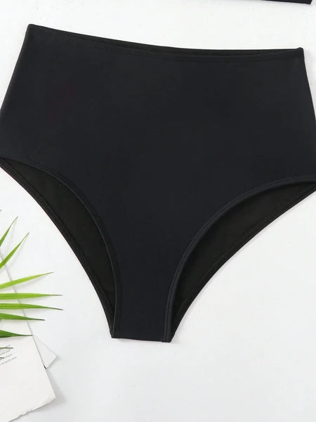 Asymmetrical Split Bikini Set | Quick-Dry Minimalist Swimsuit – Women