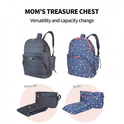 3-Piece Maternity Diaper Backpack Set – Multifunctional Mummy Baby Nappy Bag with Changing Pad