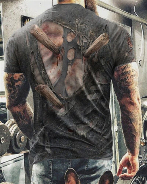 3D Graphic Print T-Shirt | Loose Fit Short Sleeve Tee – Unisex