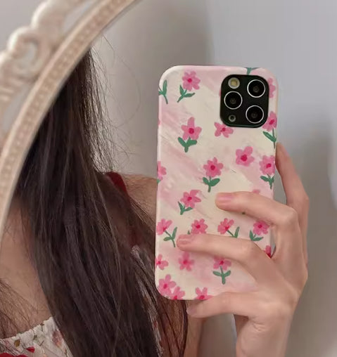Coque Xiaomi Fleurie – Jolie Coque Rose Fleurs en PC pour Xiaomi & Redmi