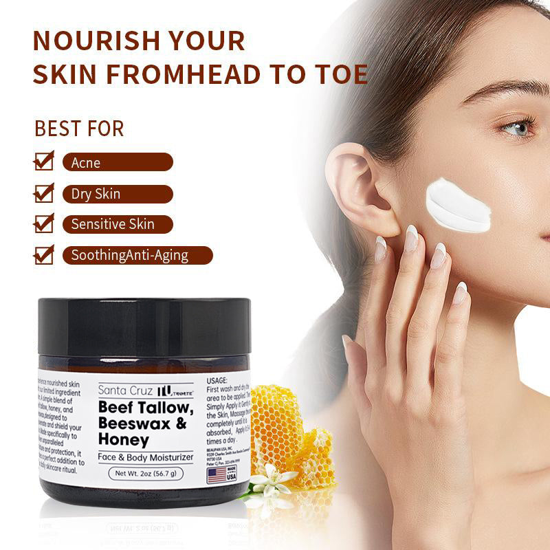 Beef Tallow Face Cream 56.7g Moisturizing Firming Skin Care AdriaPulse
