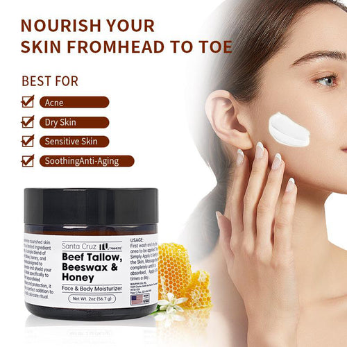 Beef Tallow Face Cream 56.7g Moisturizing Firming Skin Care AdriaPulse
