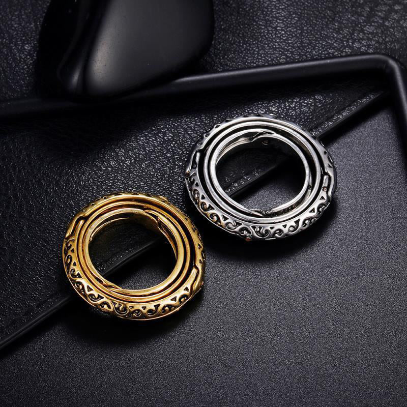 Astronomical Ball Ring & Necklace – Rotating Universe Globe Jewelry