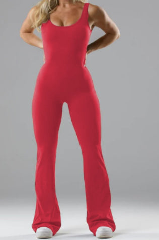 Women's Backless Yoga Jumpsuit – Slim Fit Hip Lift Activewear