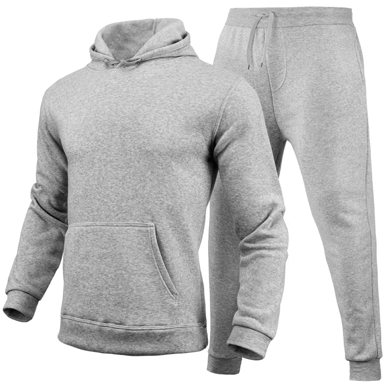 Women's Casual European Size Blank Solid Color Set