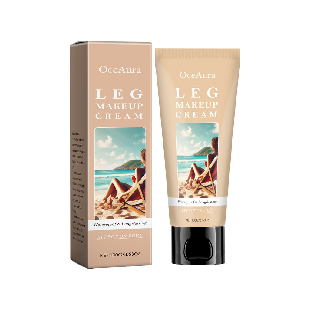 Wasserfeste Bein- und Körper-Make-up-Foundation – Tattoo- und Venen-Concealer mit Hyaluronsäure | 100 ml | 3 Farbtöne