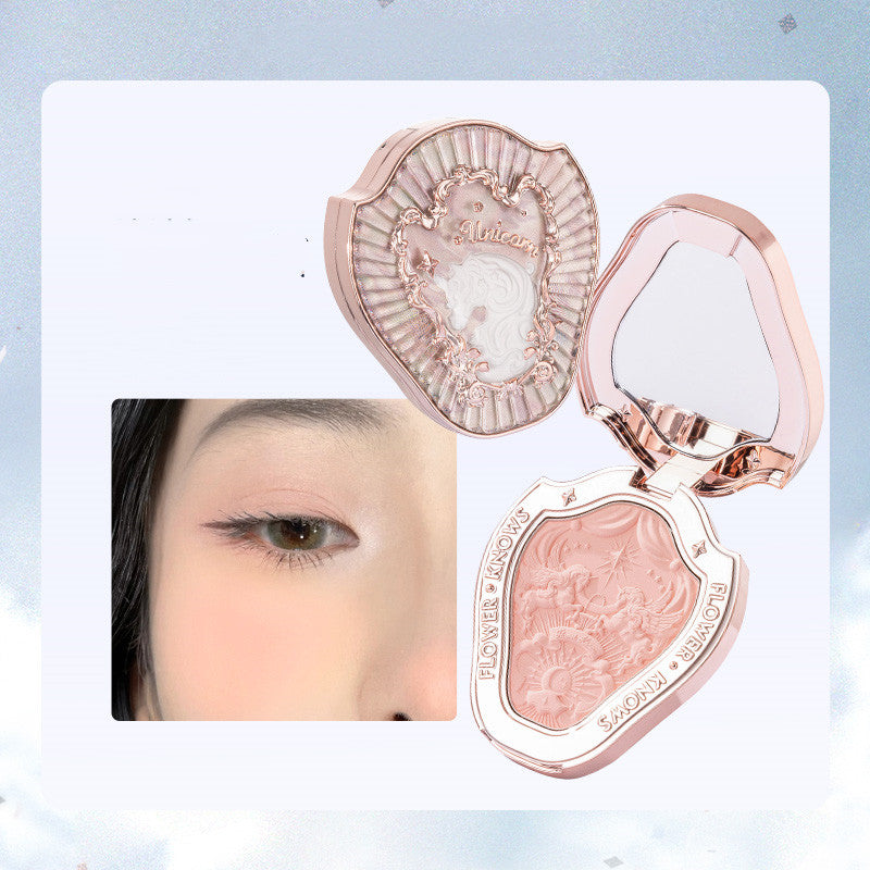 Flower Knows Unicorn Relief Powder Blusher – Expanding Color Blush for a Dreamy, Radiant Complexion