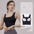 Women's Front Zipper Sports Bra Black — AdriaPulse