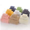 Pure Cotton Towel Set Beige – Bath Towel Hand Towel Washcloth – AdriaPulse"