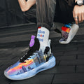 Leuchtende High-Top-Basketballschuhe