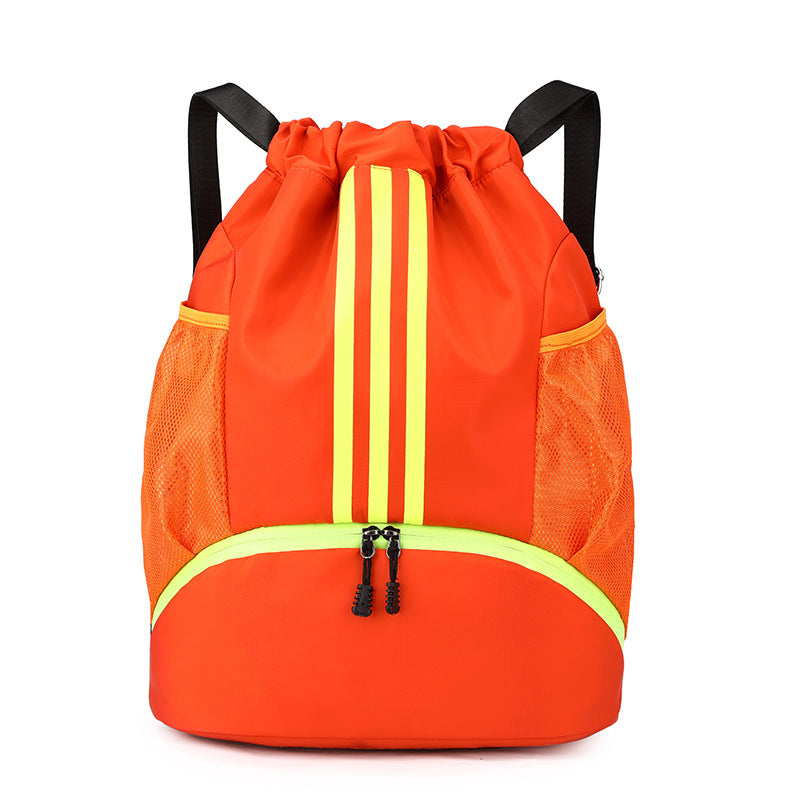 Unisex Oxford Drawstring Crossbody Travel Bag – 20-35L with Shoe Compartment