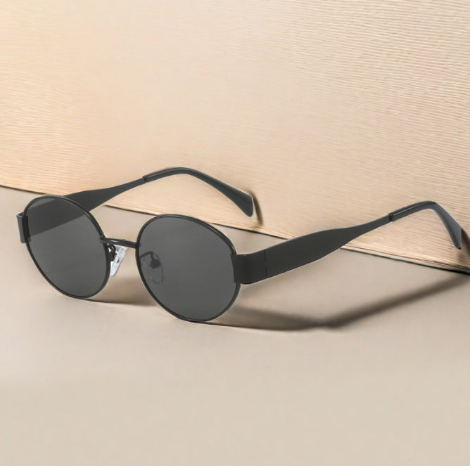 Oval Metal Sunglasses | UV400 Vintage Full Frame – 7 Styles